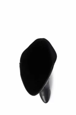 Jones Bootmaker Damen Brescia Kniehohe Lederstiefel, Schwarz -Winterschuhe Verkaufs-Shop 158821s4