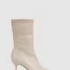 Reiss Caley Spitze Lederstiefel Mit Kitten-Heel-Absatz