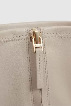 Reiss Caley Spitze Lederstiefel Mit Kitten-Heel-Absatz -Winterschuhe Verkaufs-Shop A11864s5