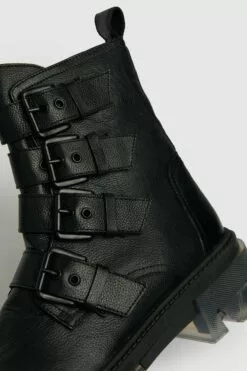 Schuh The Edit Parsley Lederstiefel, Schwarz -Winterschuhe Verkaufs-Shop A31725s3