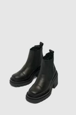 Schuh Adah Lederstiefel Mit Dicker Sohle -Winterschuhe Verkaufs-Shop C85747s3