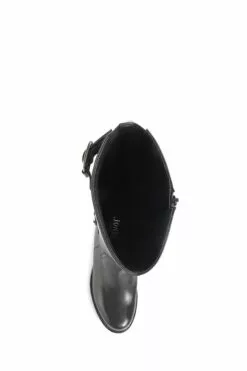 Jones Bootmaker Carrara Kniehohe Lederstiefel, Extraschmale Passform, Schwarz -Winterschuhe Verkaufs-Shop D26047s3