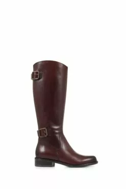 Jones Bootmaker Carrara Wadenhohe Lederstiefel In Schmaler Passform, Braun