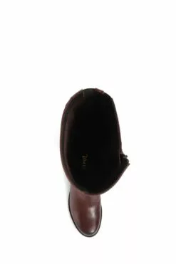 Jones Bootmaker Carrara Wadenhohe Lederstiefel In Schmaler Passform, Braun -Winterschuhe Verkaufs-Shop D26048s3