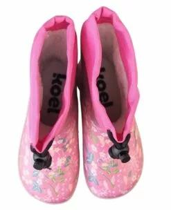 Koel TOGGLE Gummistiefel Flowers Fuchsia Barfuß Regenstiefel Leicht Gefüttert -Winterschuhe Verkaufs-Shop Koel 154 6 1280x1280