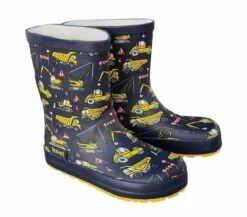 Koel Gummistiefel Traktor + Bagger Wellies Barfuß Regenstiefel Blau