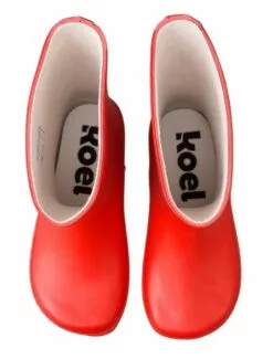 Koel Gummistiefel Rot Barfuß Regenstiefel Uni Kautschuk -Winterschuhe Verkaufs-Shop Koel 7871 1280x1280