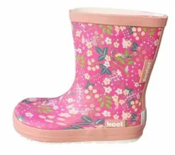 Koel Gummistiefel Pink Blumen Barfuß Regenstiefel Kautschuk -Winterschuhe Verkaufs-Shop Koel Gummistiefel 3 1280x1280