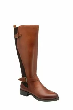 Ravel Bordo Kniehohe Lederstiefel