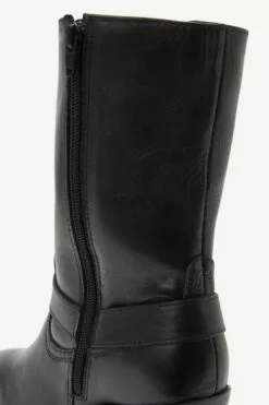 Next Schwarz - Forever Comfort Cowboy-Lederstiefel Mit Gurtdetail -Winterschuhe Verkaufs-Shop U50794s9